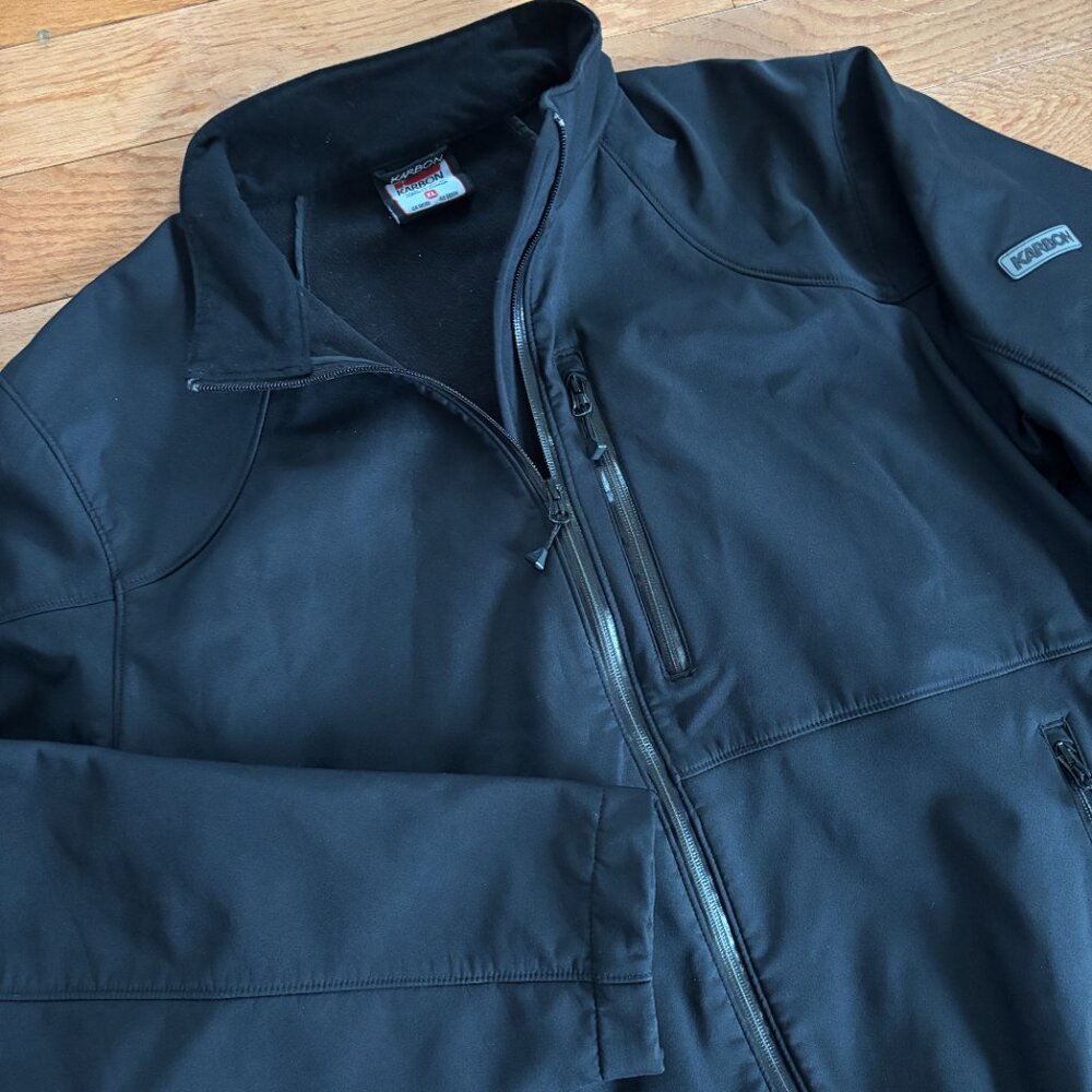 VTG Karbon Ski Jacket Mens XL Nylon‎ Softshell Waterproof Snowboarding Full Zip
